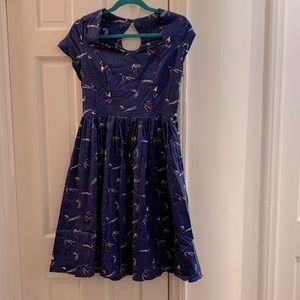 NWT Modcloth midi dress - skier print